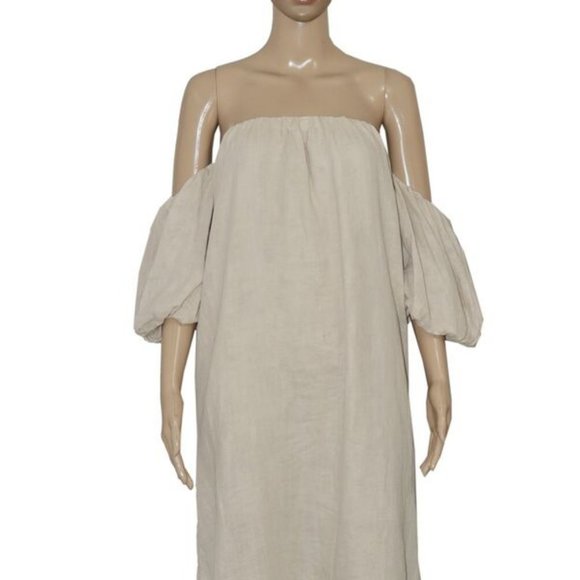 Free People Off-Shoulder Cream Maxi Dress - Picture 5 of 5